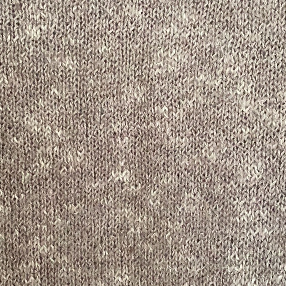 Miracle USA light cotton, linen cropped sweater in tan and cream S/M - Picture 5 of 7